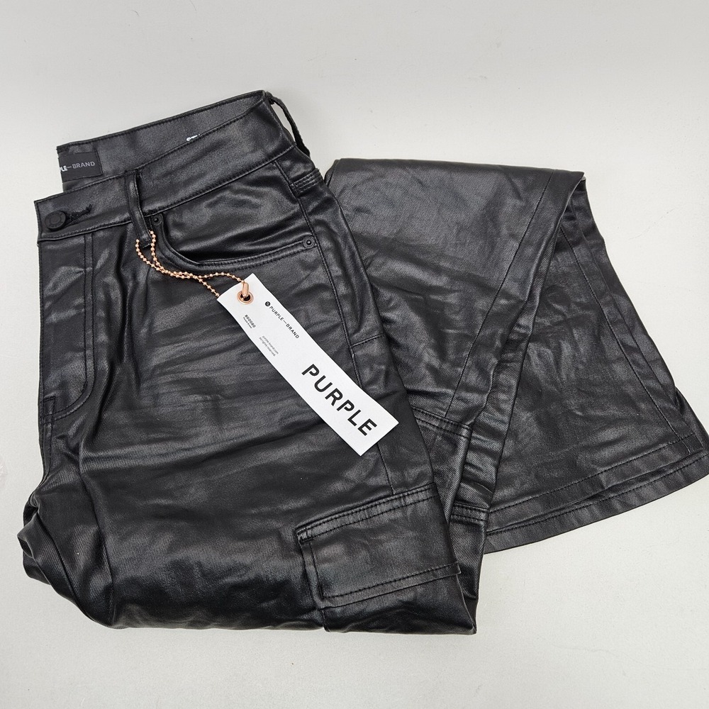 Purple‎ Brand Style No. P004 Coated Cargo Slim fit Flare 32x33 Button Fly